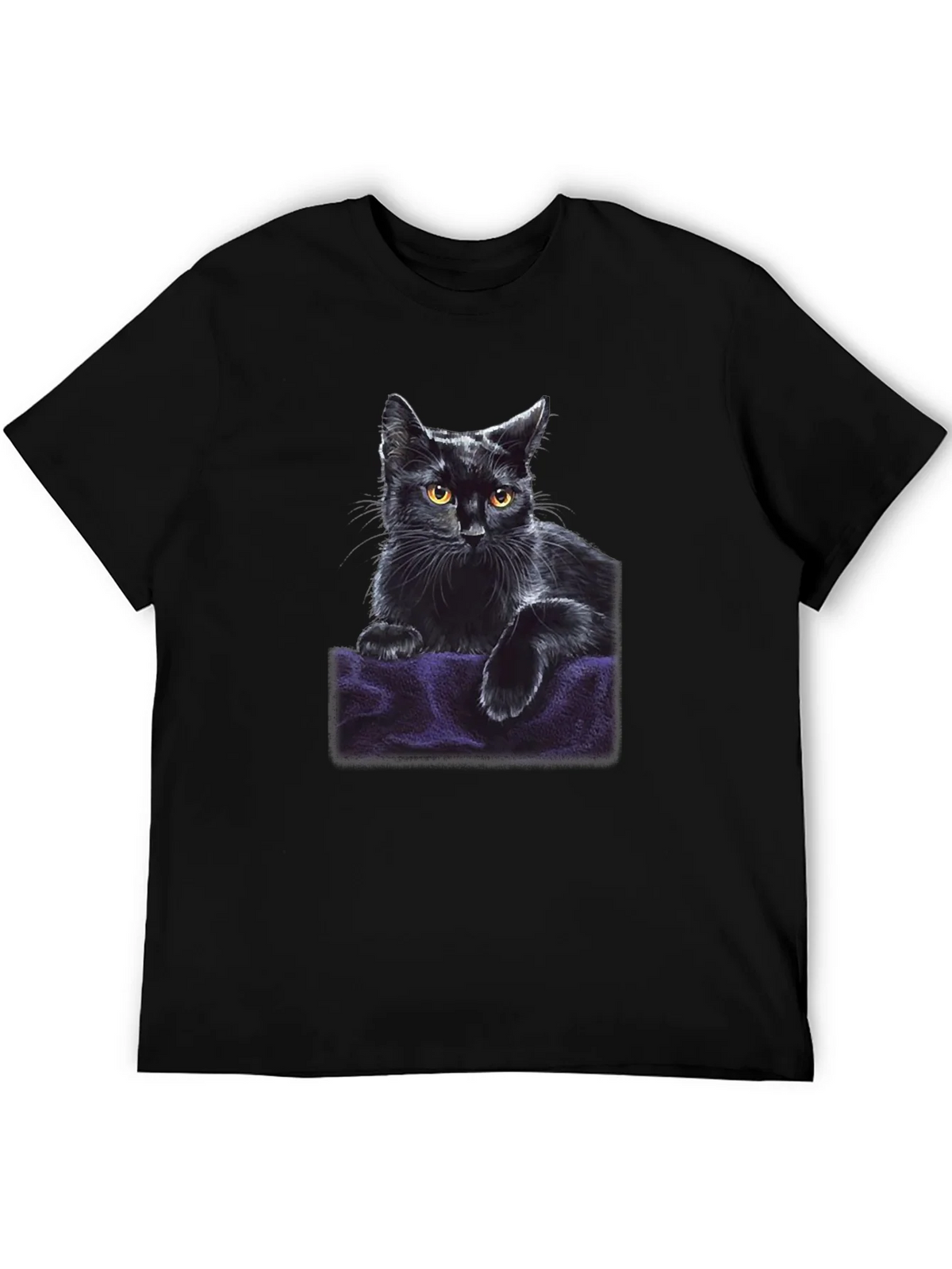 Black Cat Graphic T-Shirt - Soft & Stylish